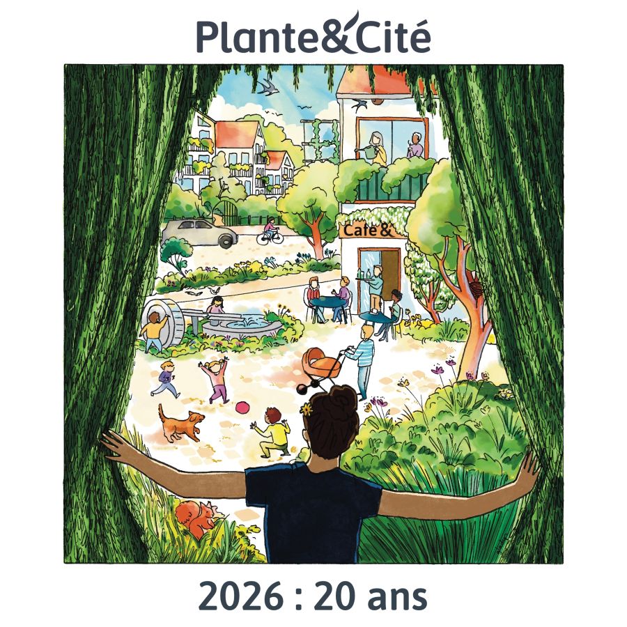 Carte des 20 ans de Plante & Cité - Illustration Gladys Démurgé